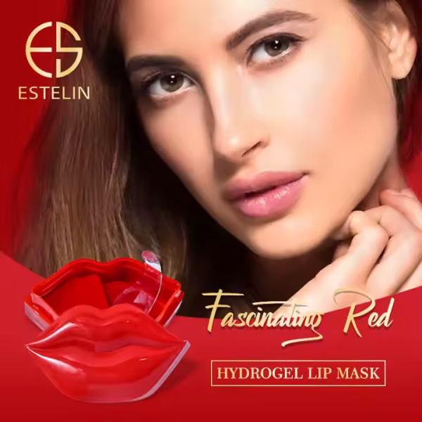 ⁦قناع الشفاه بالهيدروجيل الأحمر Estelin⁩ - الصورة ⁦3⁩