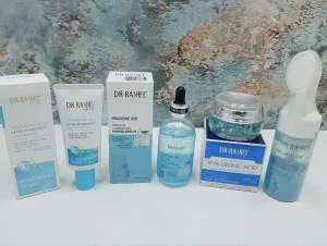 باقة Dr Rashel Hyaluronic Acid الكاملة – ترطيب، حماية وتجديد البشرة