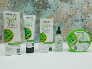 باقة Dr. Rashel Aloe Vera الكاملة – تنظيف، ترطيب، وتغذية طبيعية للبشرة 🌿